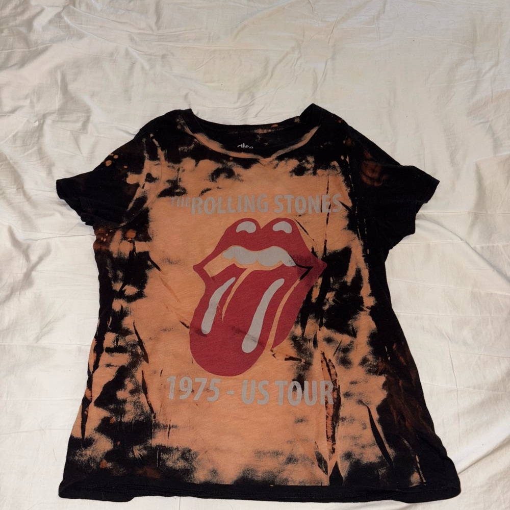 Rolling Stones 1975 US Tour Tie-Dye T-Shirt